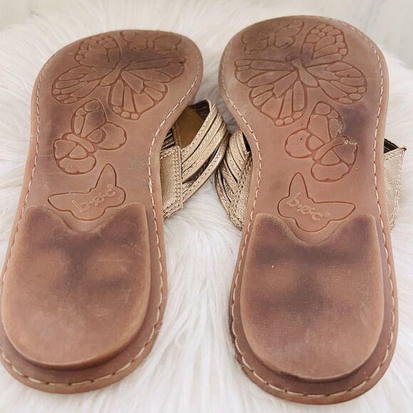 Boc Born Concepts Bronze Metallic Slip on Strappy Sandals - Size 9 EU40.5 - Picture 6 of 7